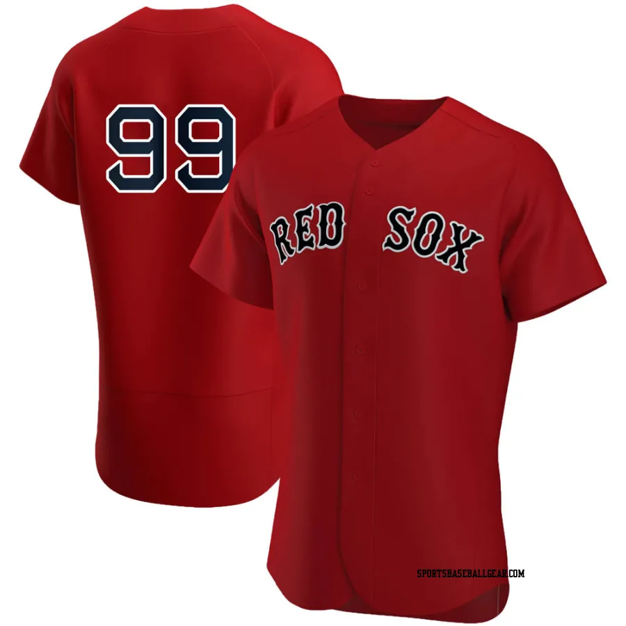 Alex Verdugo Men's Boston Red Sox Red Authentic Alternate Team Jersey