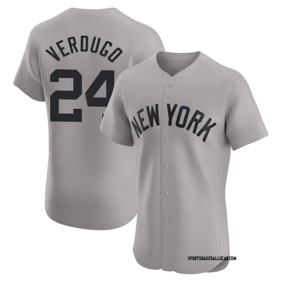 Alex Verdugo Men's New York Yankees Gray Elite Road Jersey