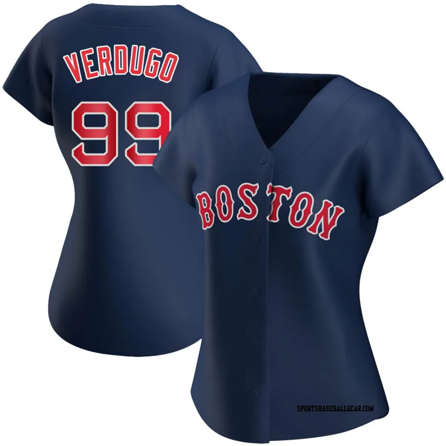 Alex Verdugo Women's Boston Red Sox Navy Replica Alternate Jersey