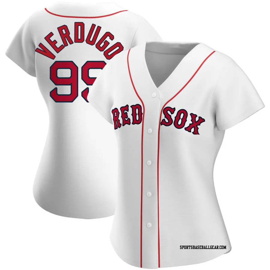 Alex Verdugo Women's Boston Red Sox White Authentic Home Jersey