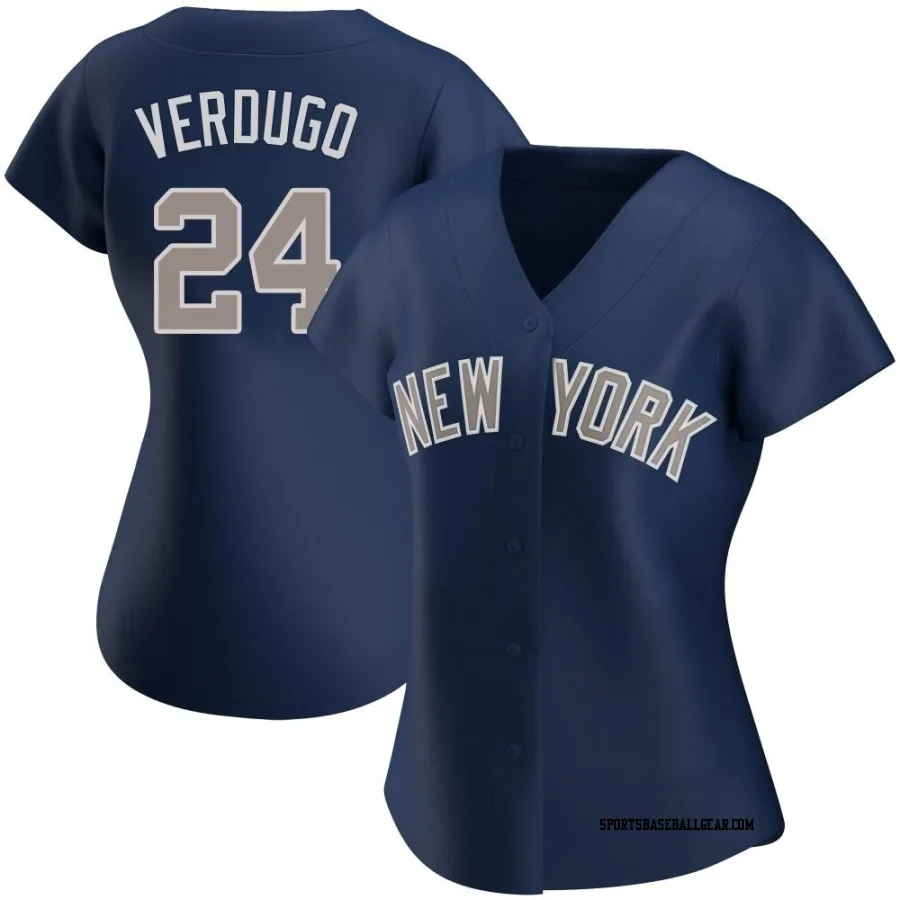 Alex Verdugo Women's New York Yankees Navy Authentic Alternate Jersey