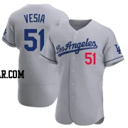 Alex Vesia Men's Los Angeles Dodgers Gray Authentic Away Jersey