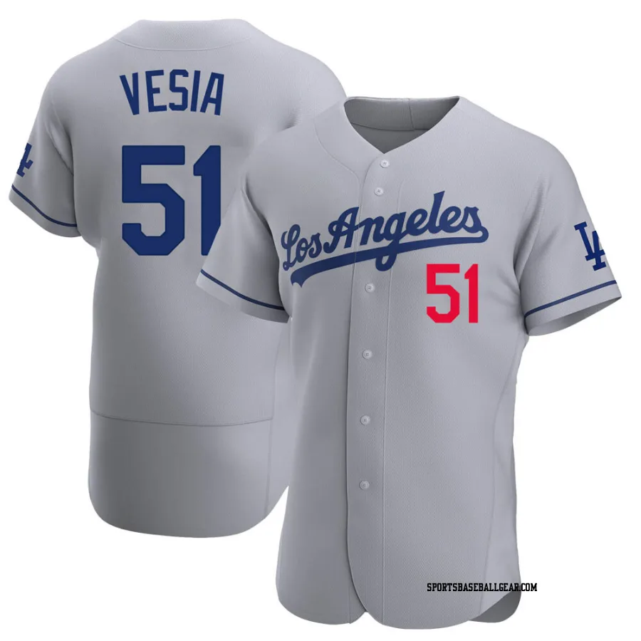 Alex Vesia Men's Los Angeles Dodgers Gray Authentic Away Jersey