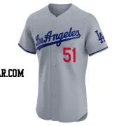 Alex Vesia Men's Los Angeles Dodgers Gray Elite Road Jersey