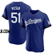 Alex Vesia Men's Los Angeles Dodgers Royal Authentic 2021 City Connect Jersey