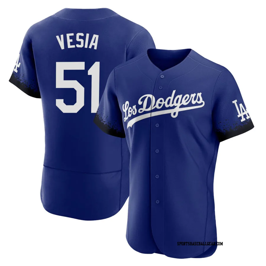 Alex Vesia Men's Los Angeles Dodgers Royal Authentic 2021 City Connect Jersey