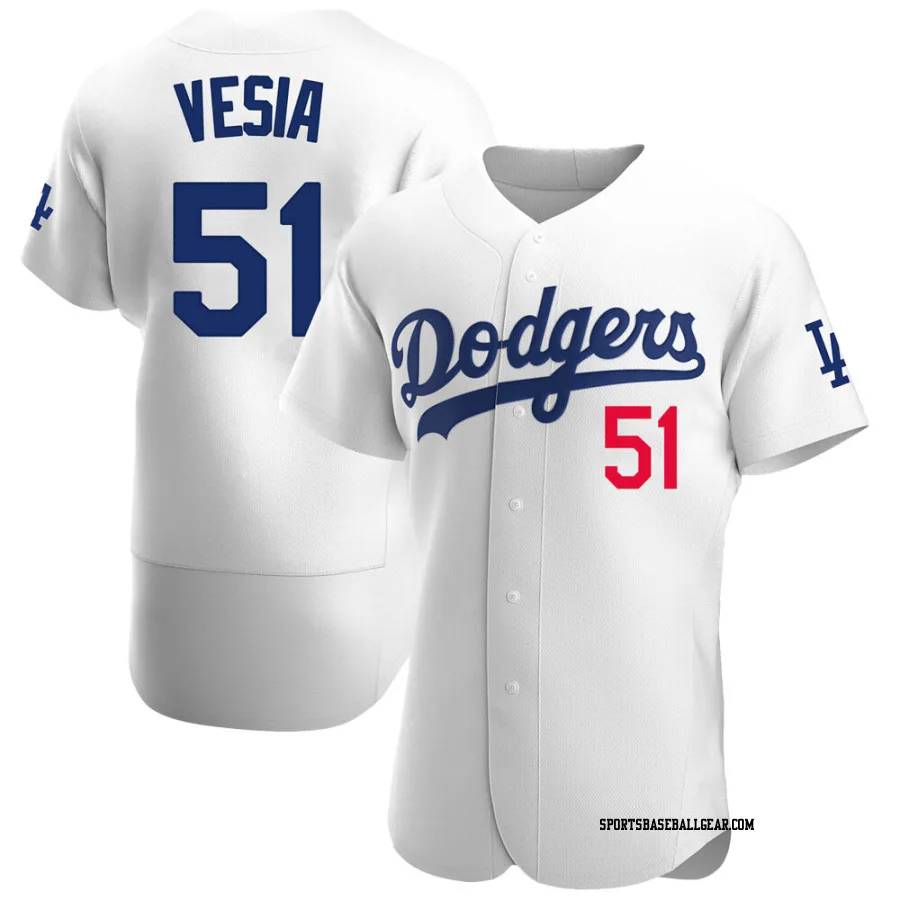 Alex Vesia Men's Los Angeles Dodgers White Authentic Home Jersey