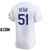 Alex Vesia Men's Los Angeles Dodgers White Elite Home Jersey