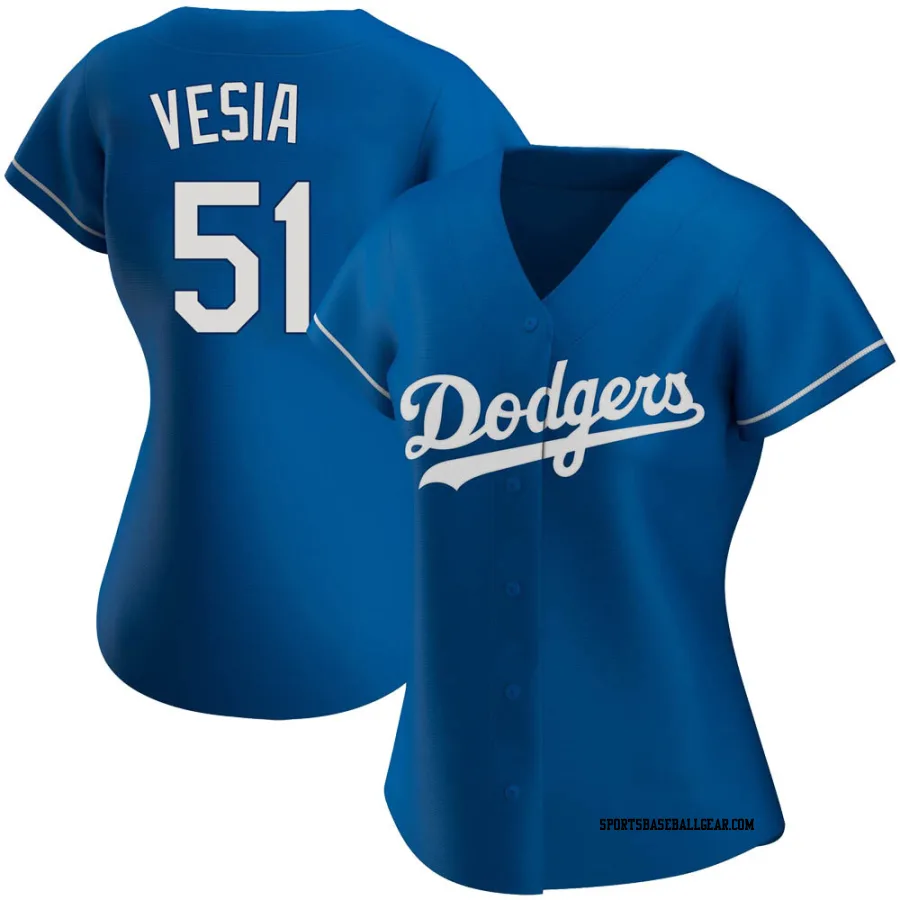 Alex Vesia Women's Los Angeles Dodgers Royal Replica Alternate Jersey