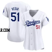 Alex Vesia Women's Los Angeles Dodgers White Limited Home Jersey