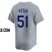 Alex Vesia Youth Los Angeles Dodgers Gray Limited Away Jersey