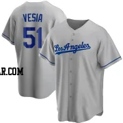 Alex Vesia Youth Los Angeles Dodgers Gray Replica Road Jersey