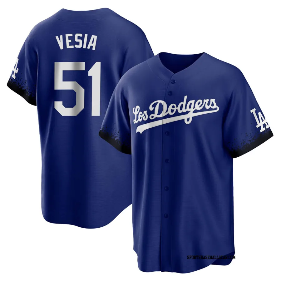 Alex Vesia Youth Los Angeles Dodgers Royal Replica 2021 City Connect Jersey