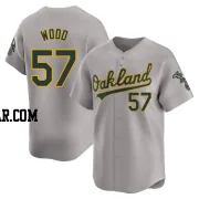 Alex Wood Men's Oakland Athletics Gray Limited Away Jersey