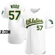 Alex Wood Men's Oakland Athletics White Authentic Home Jersey