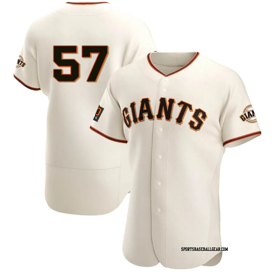 Alex Wood Men's San Francisco Giants Cream Authentic Home Jersey