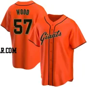 Alex Wood Men's San Francisco Giants Orange Replica Alternate Jersey