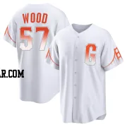 Alex Wood Men's San Francisco Giants White Replica 2021 City Connect Jersey