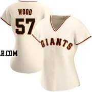 Alex Wood Women's San Francisco Giants Cream Replica Home Jersey