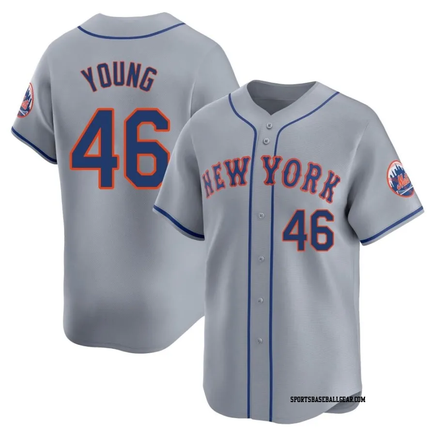 Alex Young Men's New York Mets Gray Limited Away Jersey