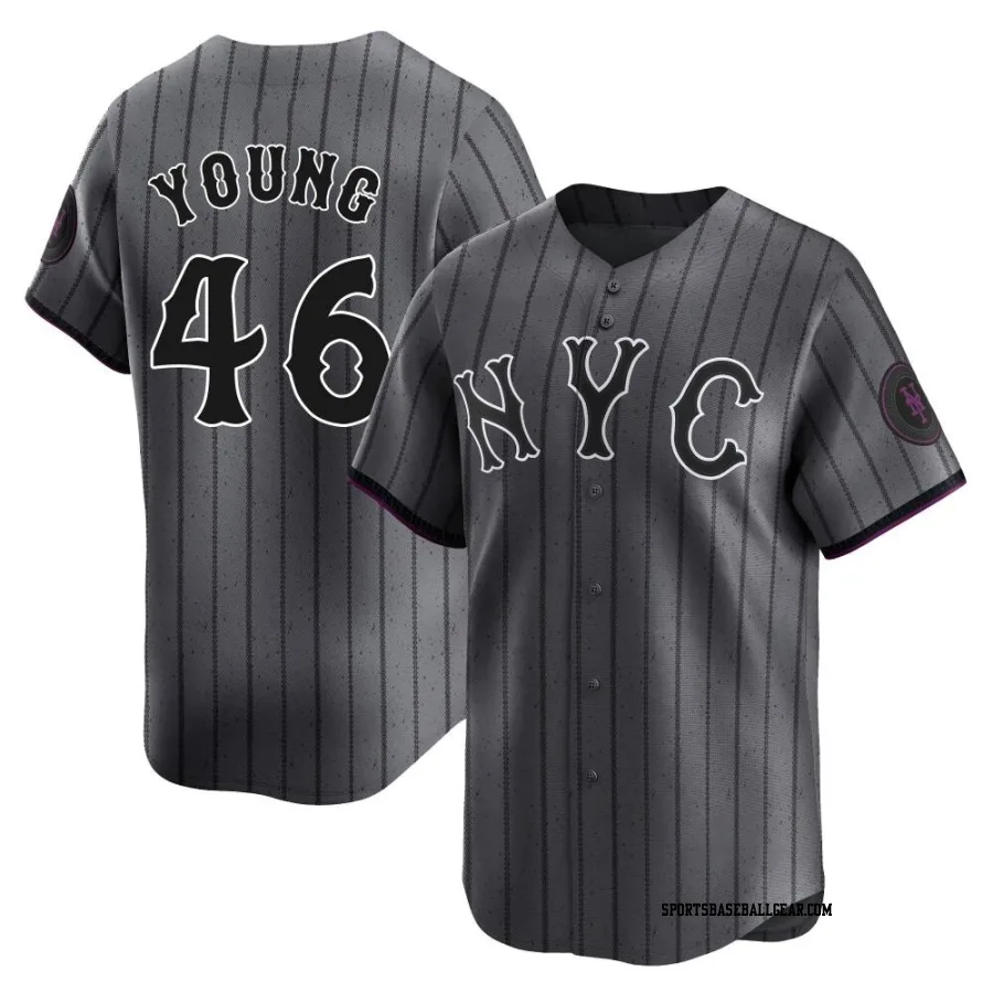 Alex Young Men's New York Mets Limited Graphite 2024 City Connect Jersey