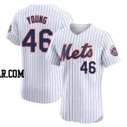 Alex Young Men's New York Mets White Elite Home Jersey