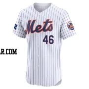 Alex Young Men's New York Mets White Elite Home Patch Jersey