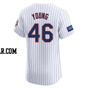 Alex Young Men's New York Mets White Elite Home Patch Jersey