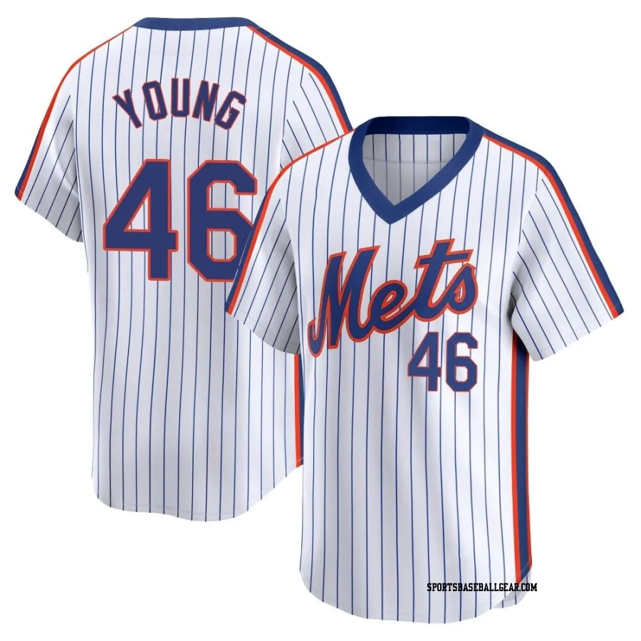 Alex Young Men's New York Mets White Limited Cooperstown Collection Jersey