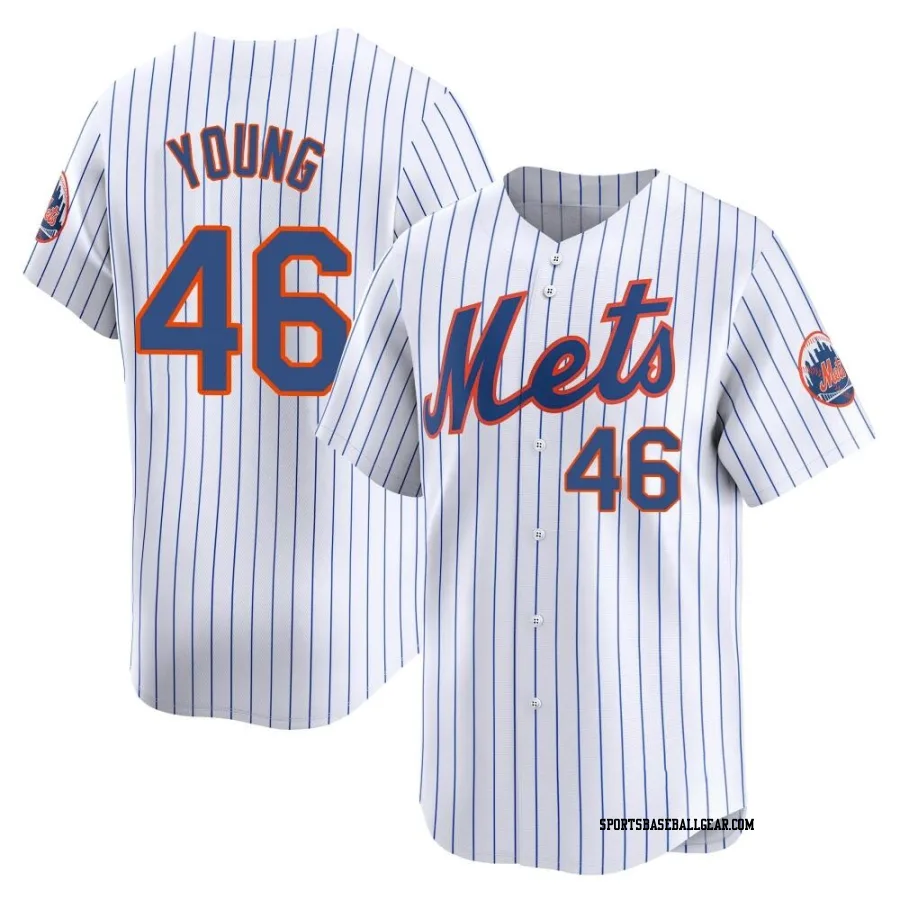 Alex Young Men's New York Mets White Limited Home Jersey