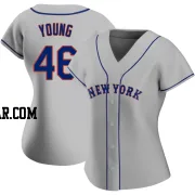 Alex Young Women's New York Mets Gray Authentic Road Jersey