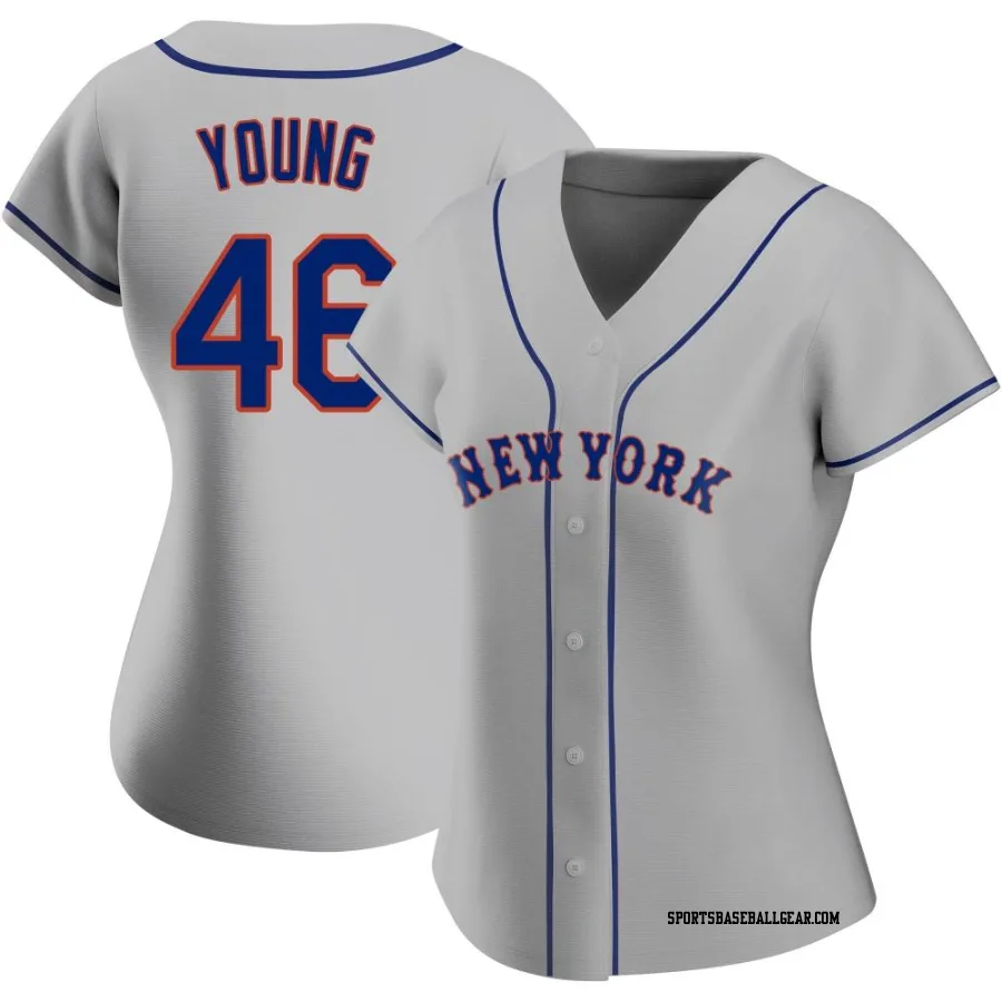 Alex Young Women's New York Mets Gray Replica Road Jersey