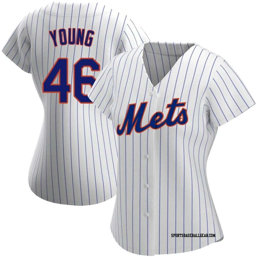 Alex Young Women's New York Mets White Authentic Home Jersey