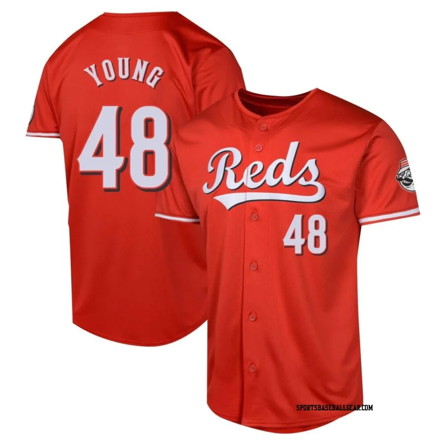 Alex Young Youth Cincinnati Reds Red Limited Alternate Jersey