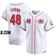 Alex Young Youth Cincinnati Reds White Limited Home Jersey