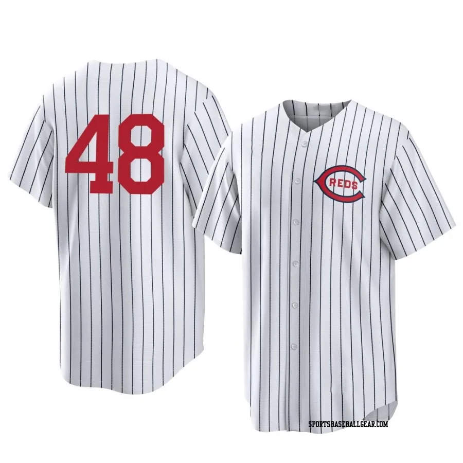 Alex Young Youth Cincinnati Reds White Replica 2022 Field Of Dreams Jersey