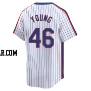 Alex Young Youth New York Mets White Limited Cooperstown Collection Jersey