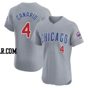 Alexander Canario Men's Chicago Cubs Gray Elite Road Jersey