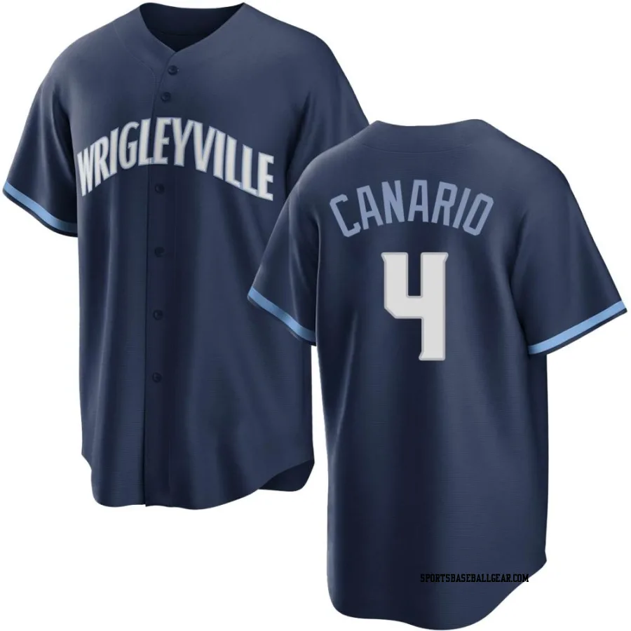 Alexander Canario Men's Chicago Cubs Navy Replica 2021 City Connect Jersey