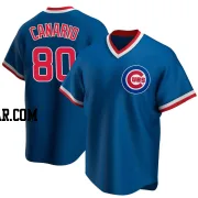 Alexander Canario Men's Chicago Cubs Royal Replica Road Cooperstown Collection Jersey