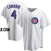 Alexander Canario Men's Chicago Cubs White Replica Home Jersey