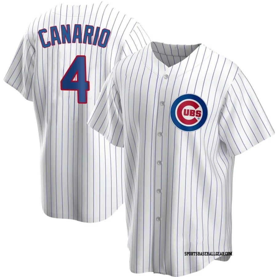 Alexander Canario Men's Chicago Cubs White Replica Home Jersey