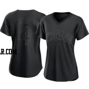 Alexander Canario Women's Chicago Cubs Black Authentic Pitch Fashion Jersey