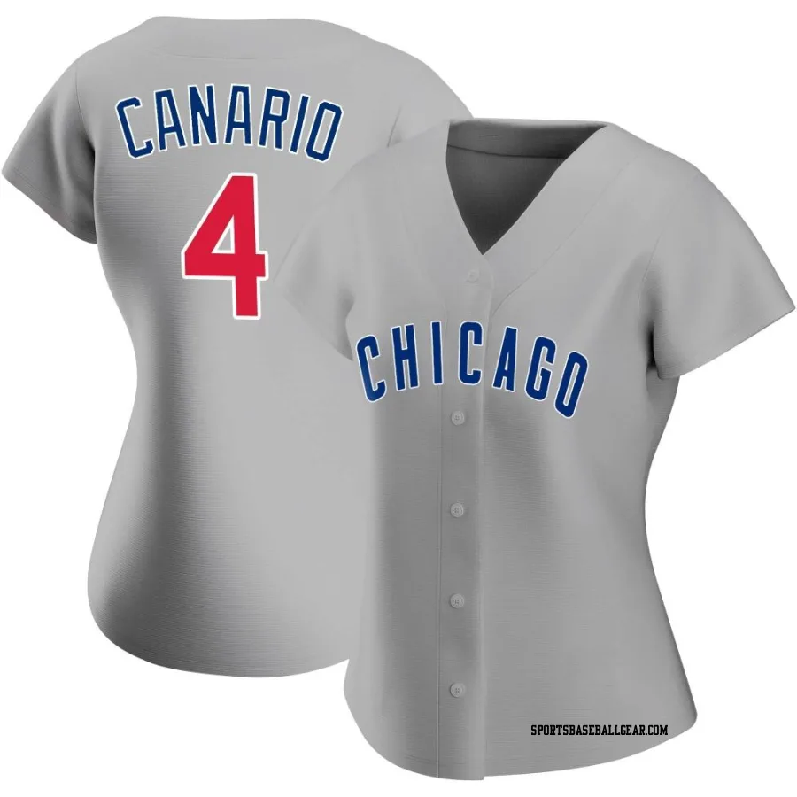 Alexander Canario Women's Chicago Cubs Gray Authentic Road Jersey