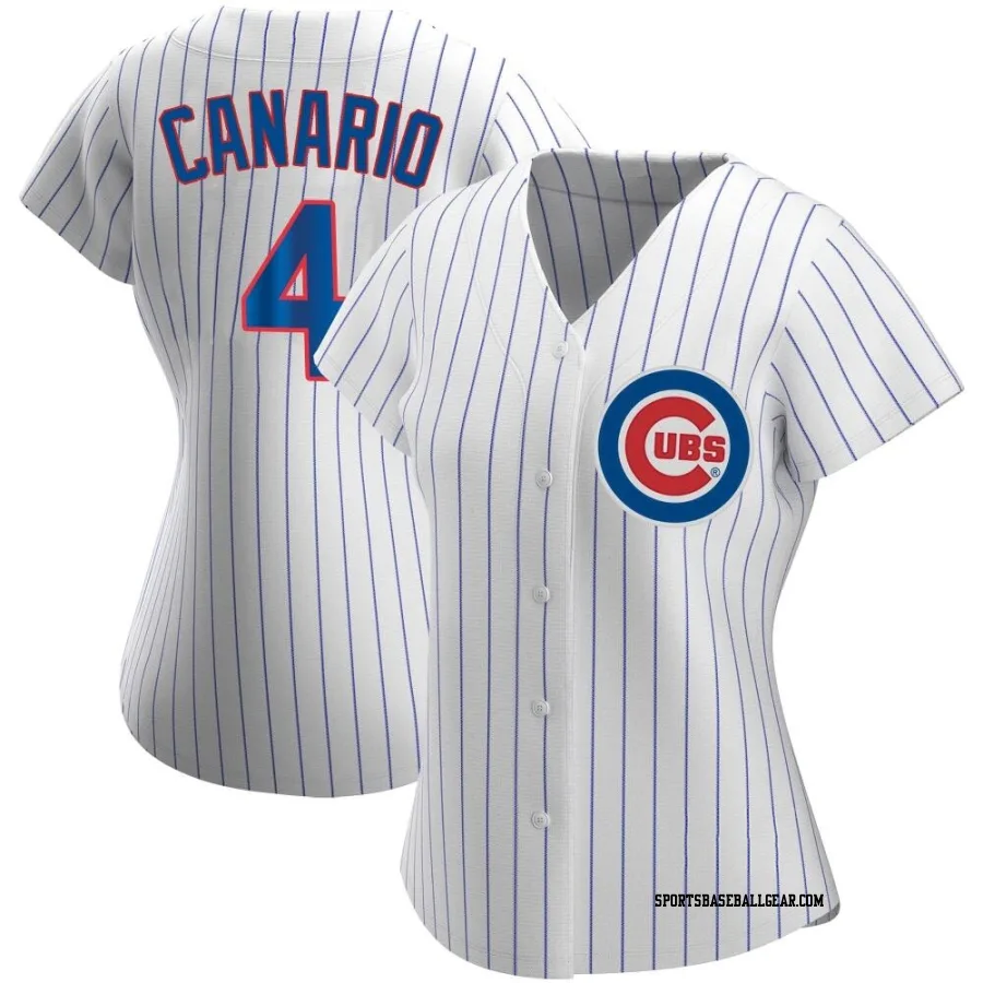 Alexander Canario Women's Chicago Cubs White Authentic Home Jersey