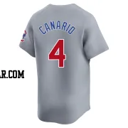 Alexander Canario Youth Chicago Cubs Gray Limited Road Jersey