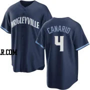 Alexander Canario Youth Chicago Cubs Navy Replica 2021 City Connect Jersey