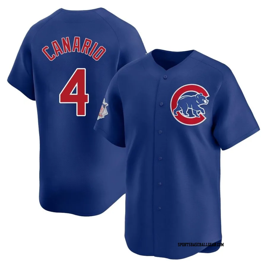 Alexander Canario Youth Chicago Cubs Royal Limited Alternate Jersey