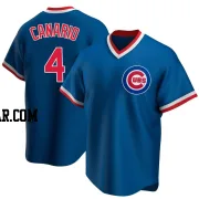 Alexander Canario Youth Chicago Cubs Royal Replica Road Cooperstown Collection Jersey