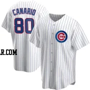 Alexander Canario Youth Chicago Cubs White Replica Home Jersey